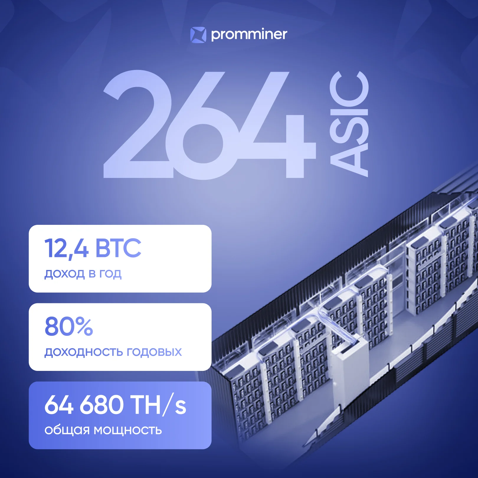 Майнинг ферма PM Big на 264 места